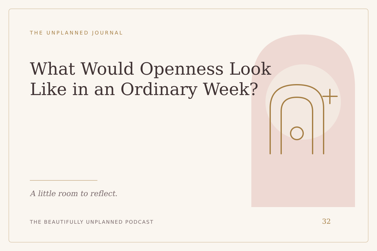 What Would Openness Look Like in an Ordinary Week? — illustrated journal cover